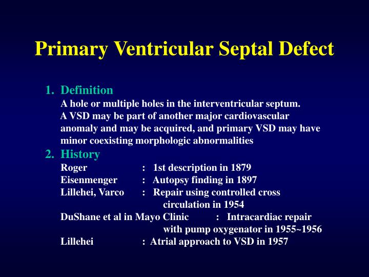 PPT - Ventricular Septal Defect PowerPoint Presentation ...