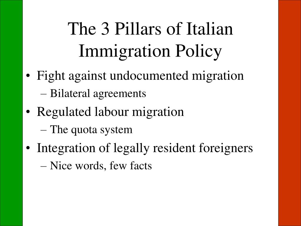 PPT Italian Immigration Policy PowerPoint Presentation, free download