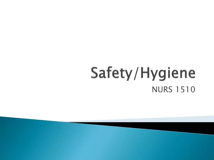 safety hygiene n.