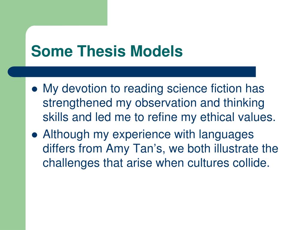 a thesis statement about role models