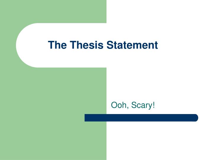 thesis statement slides