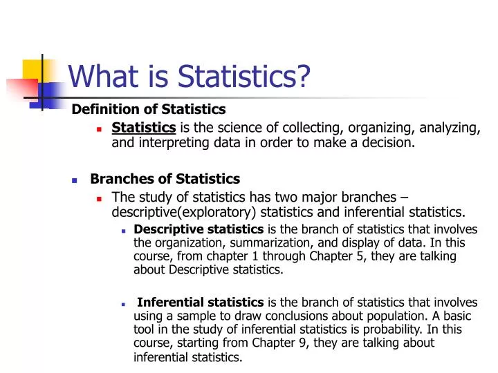 what is statistics n.