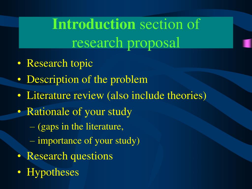 what is introduction in research ppt