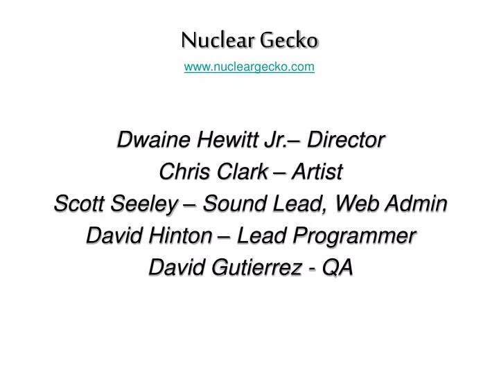 nuclear gecko www nucleargecko com n.