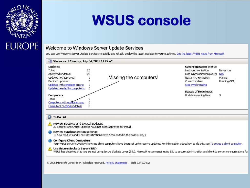 Wsus update. Консоль Windows update service. WSUS. WSUS компьютеры.