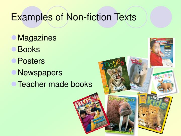 what information supports the thesis of a non fiction text