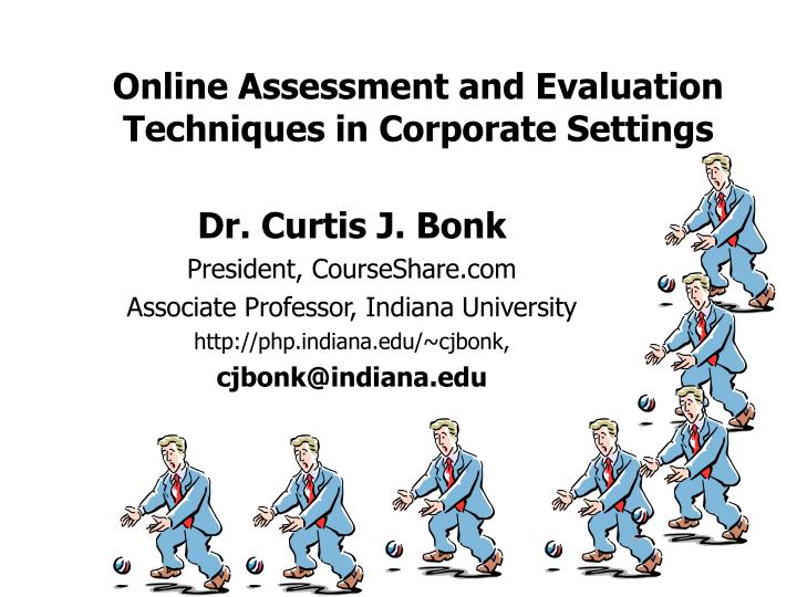 online assessment and evaluation techniques in corporate settings n.