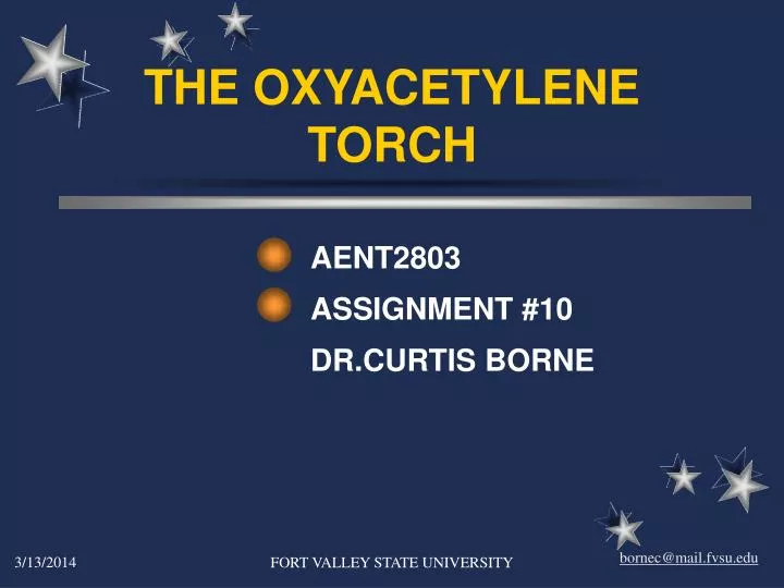 the oxyacetylene torch n.