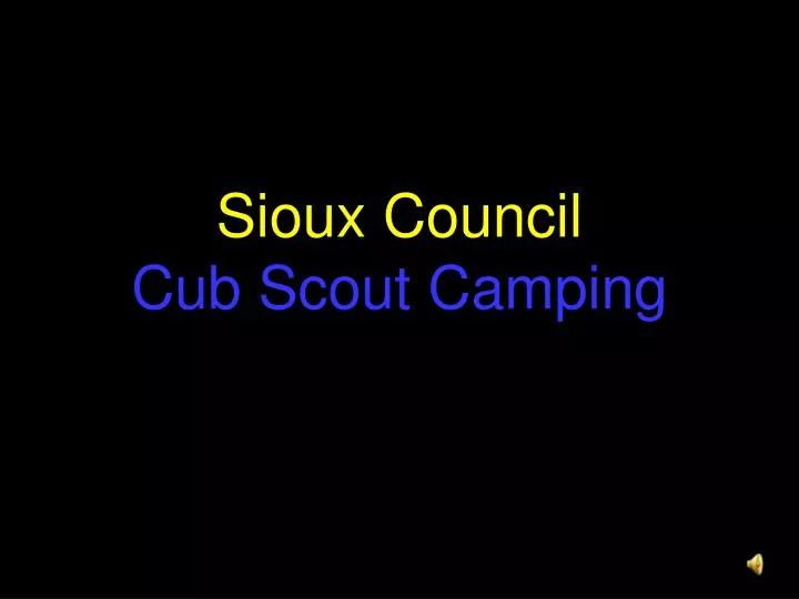 sioux council cub scout camping n.