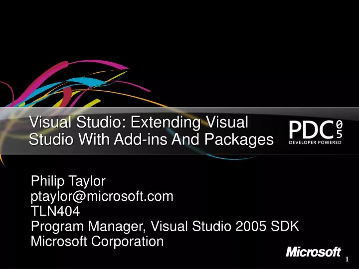 visual studio extending visual studio with add ins and packages n.