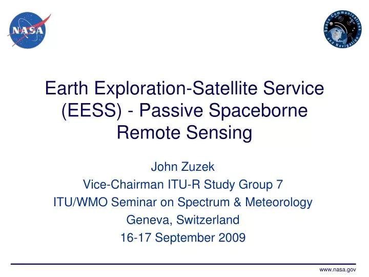 earth exploration satellite service eess passive spaceborne remote sensing n.