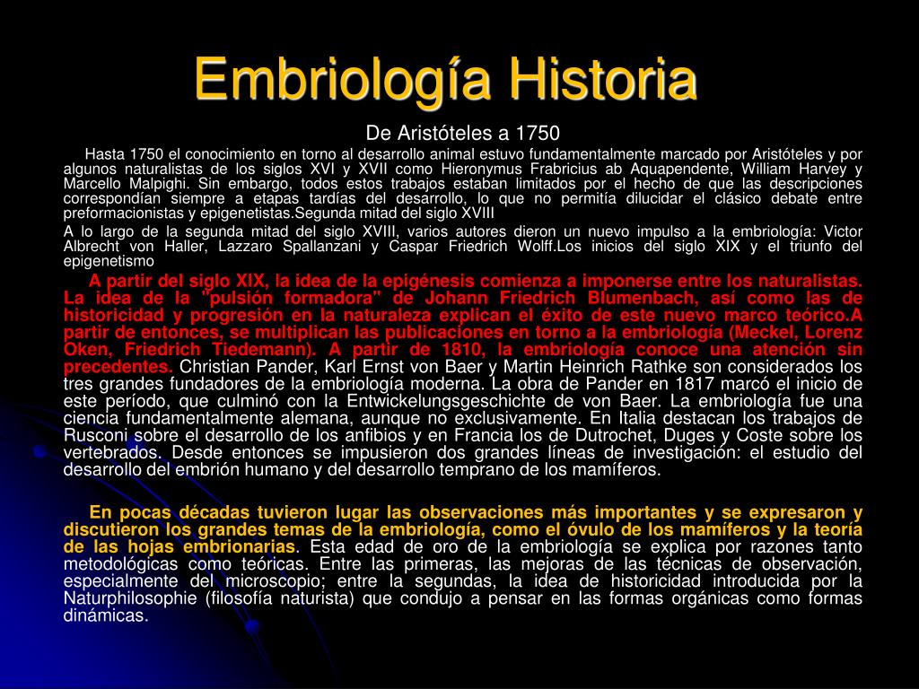 PPT - Embriología Historia PowerPoint Presentation, free download -  ID:473139