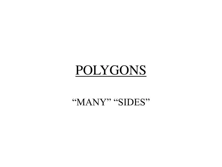 polygons n.