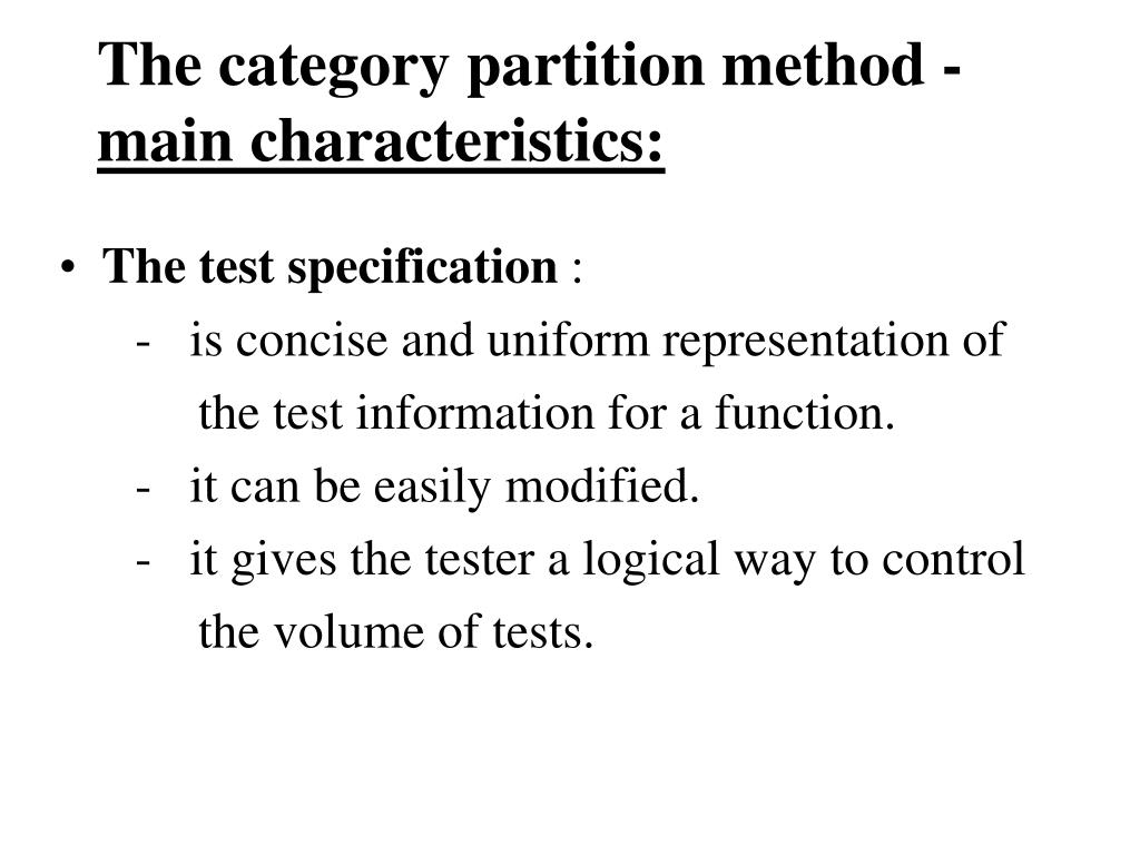 assignment 6 category partition github