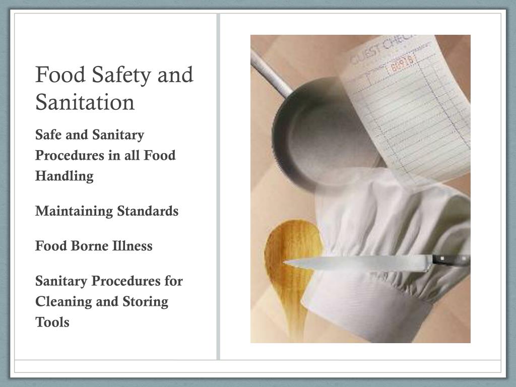 powerpoint presentation on food safety and sanitation