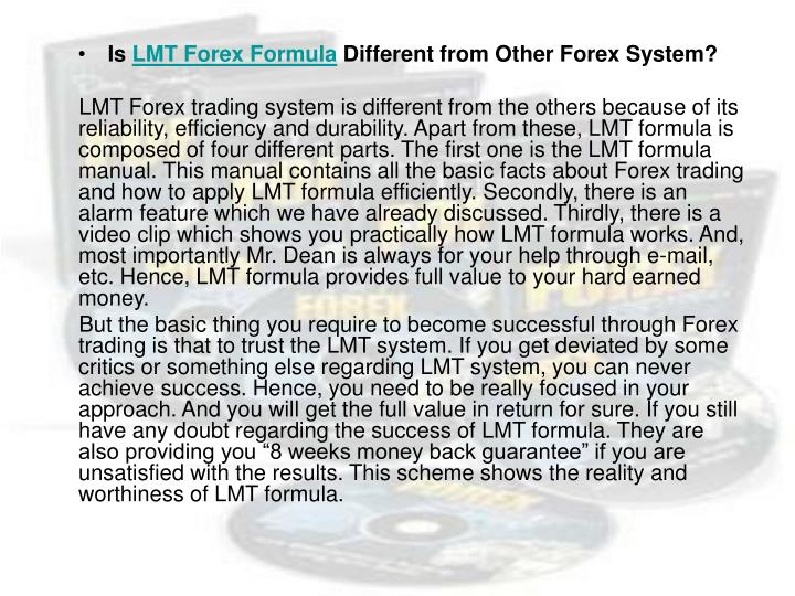 Lmt forex formula