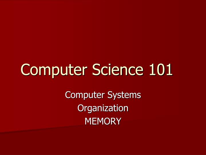 computer science 101 n.