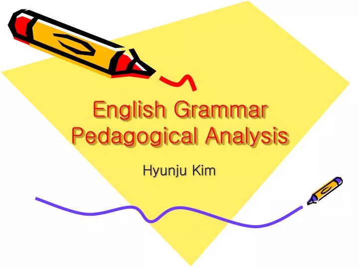english grammar pedagogical analysis n.