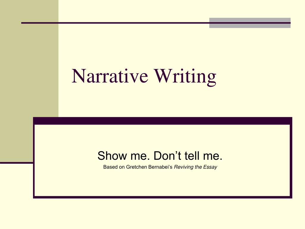 PPT - Narrative Writing PowerPoint Presentation, free download