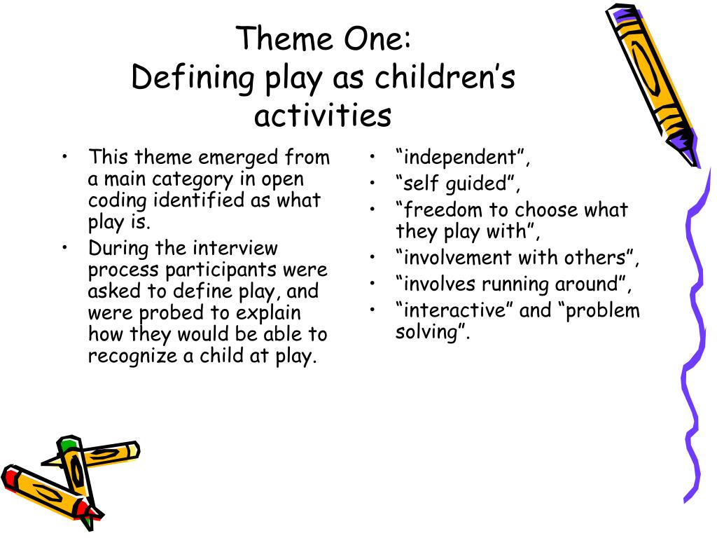 PPT - Perceptions of Play Among Educators in Kindergarten and Grade One ...