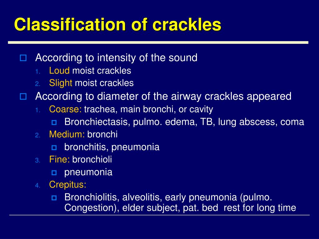 Coarse Crackles Lung Sounds Tangomens