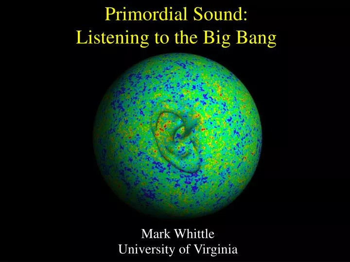 primordial sound listening to the big bang n.