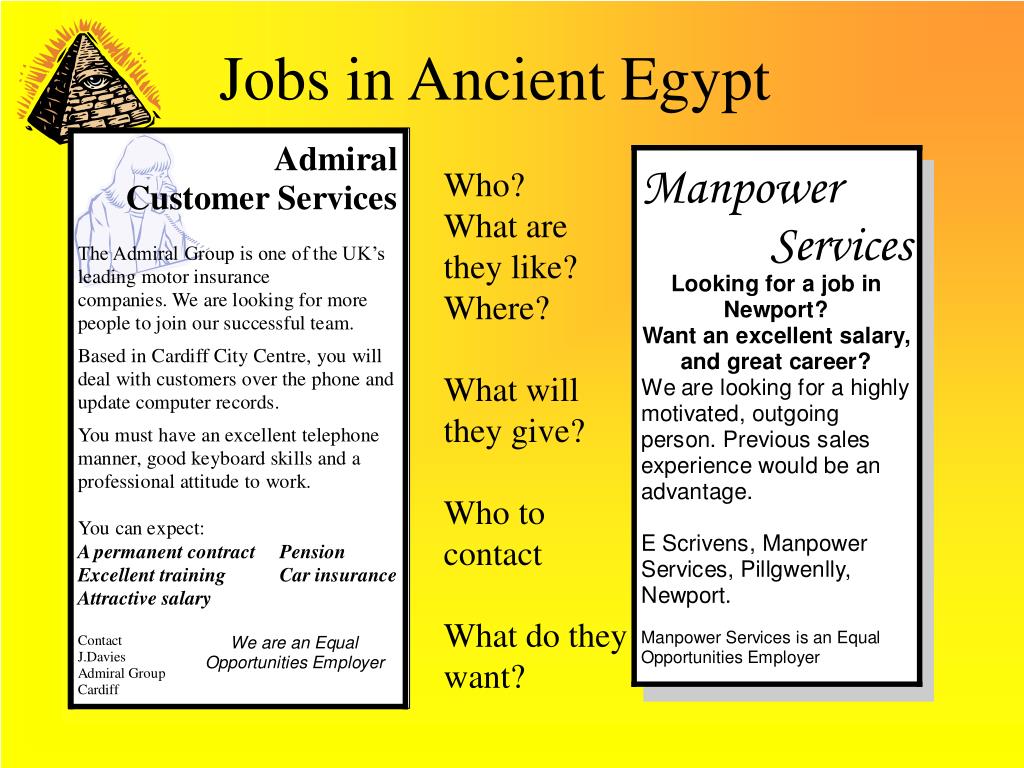 PPT Jobs in Ancient Egypt PowerPoint Presentation, free download ID