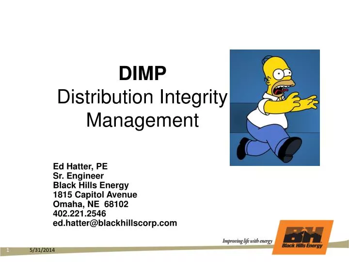 Dimp Computer Program PPT - DIMP Distribution Integrity Management PowerPoint Presentation ...
