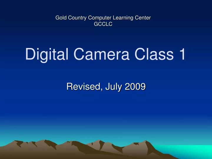 digital camera class 1 n.