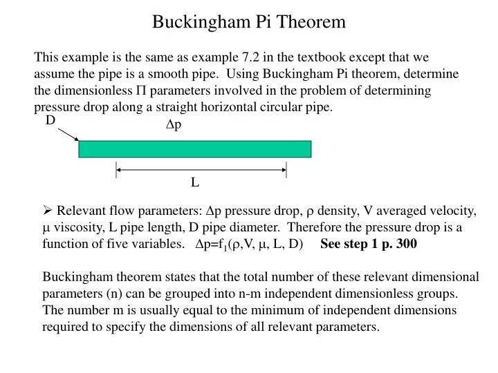 PPT Buckingham Pi Theorem PowerPoint Presentation, free download ID