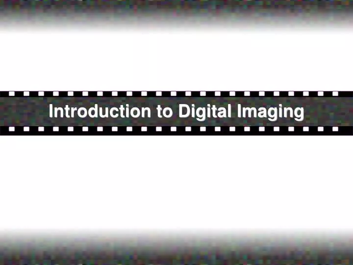 introduction to digital imaging n.