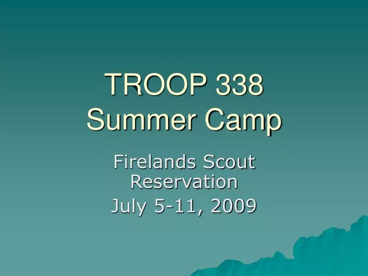 troop 338 summer camp n.