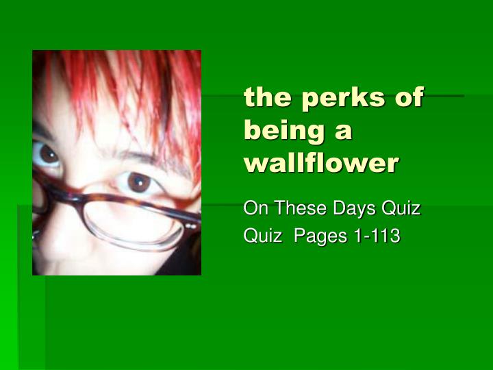 the perks of being a wallflower n.