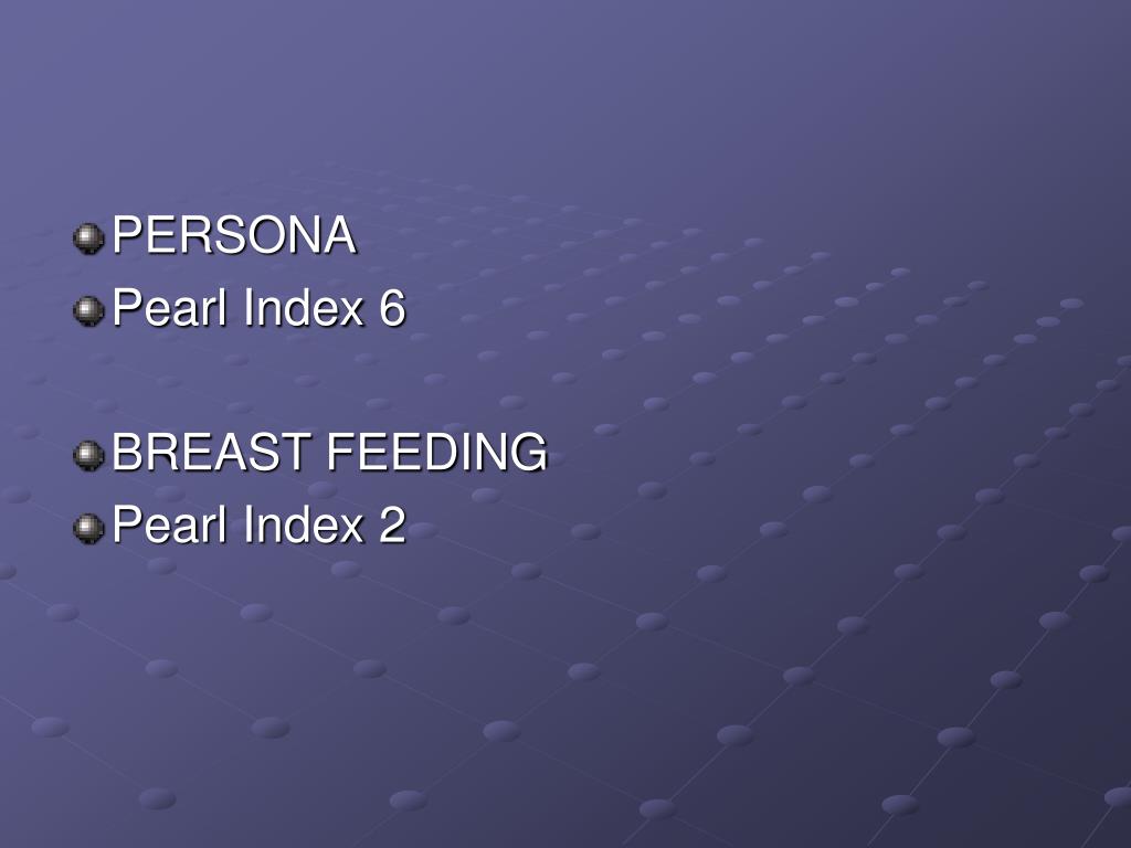Pearl-index Effect of