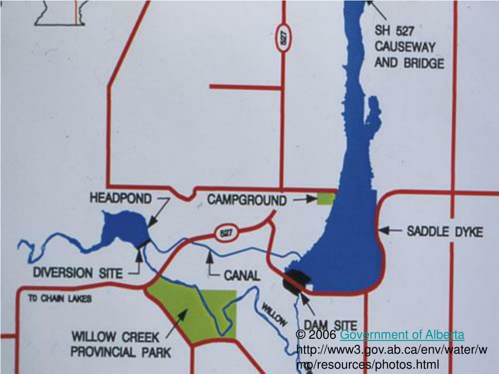 Pine Coulee Reservoir Map Ppt - The Pine Coulee Project Powerpoint Presentation, Free Download -  Id:476783