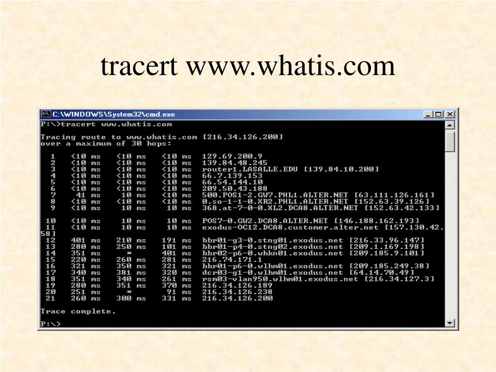 Ping traceroute