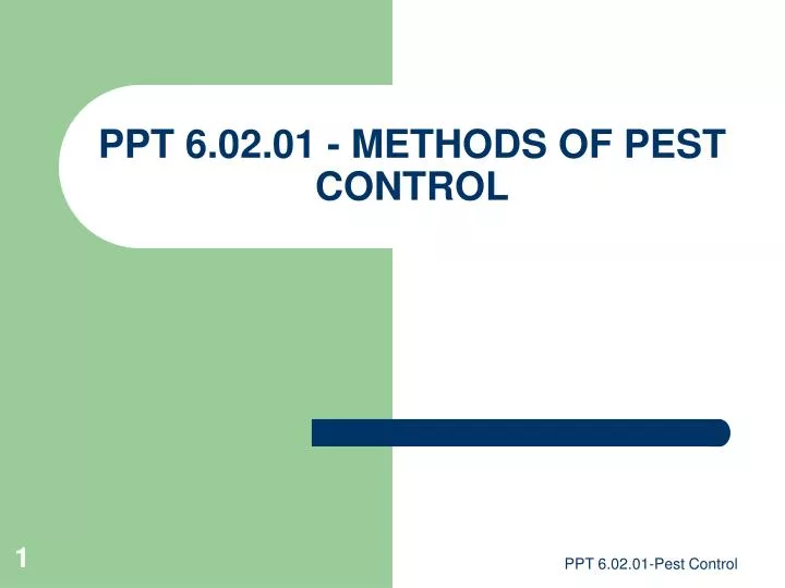 ppt 6 02 01 methods of pest control n.