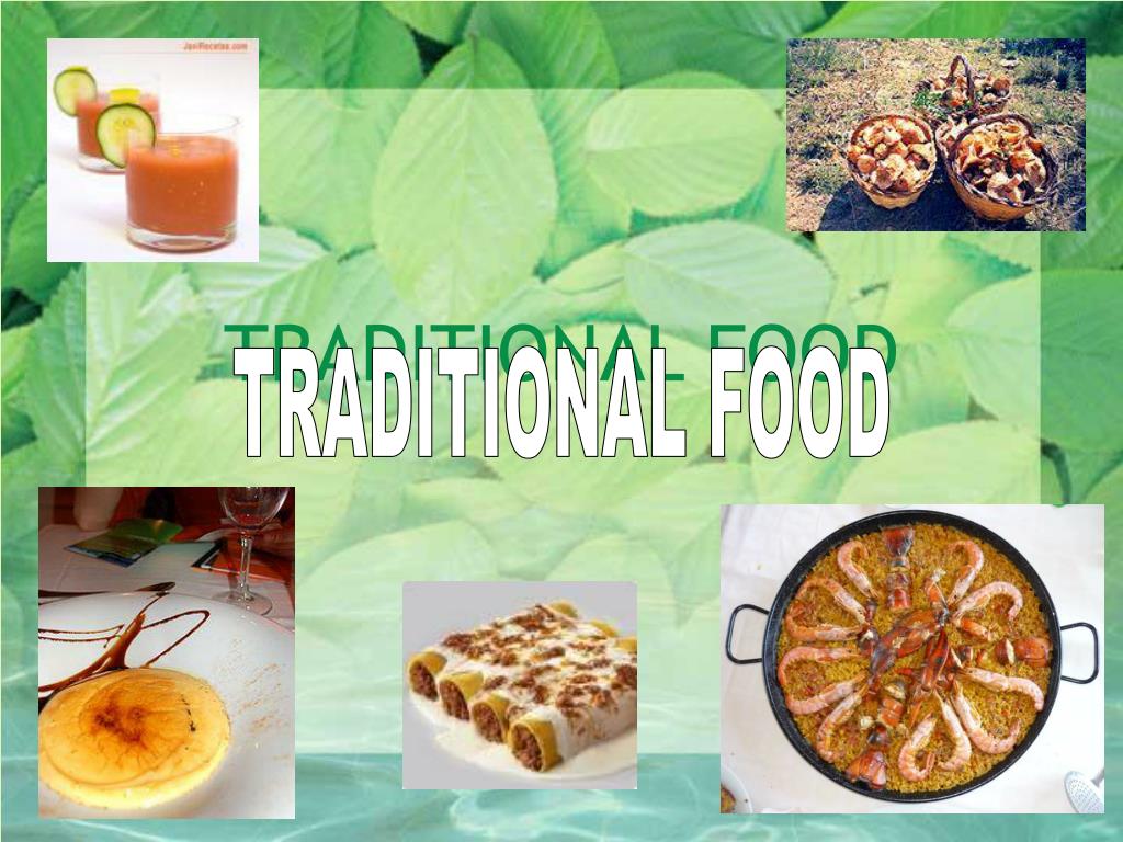 presentation about traditional food