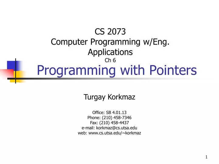 PPT - Programming with Pointers PowerPoint Presentation, free download ...
