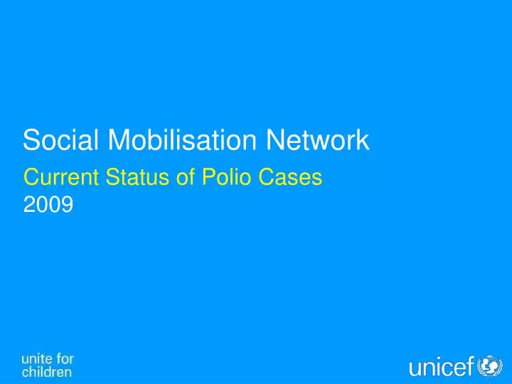 current status of polio cases 2009 n.