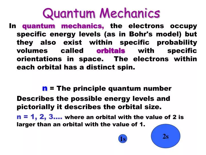 Ppt quantum mechanics powerpoint presentation free download id 478730