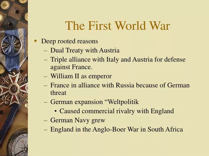 the first world war n.