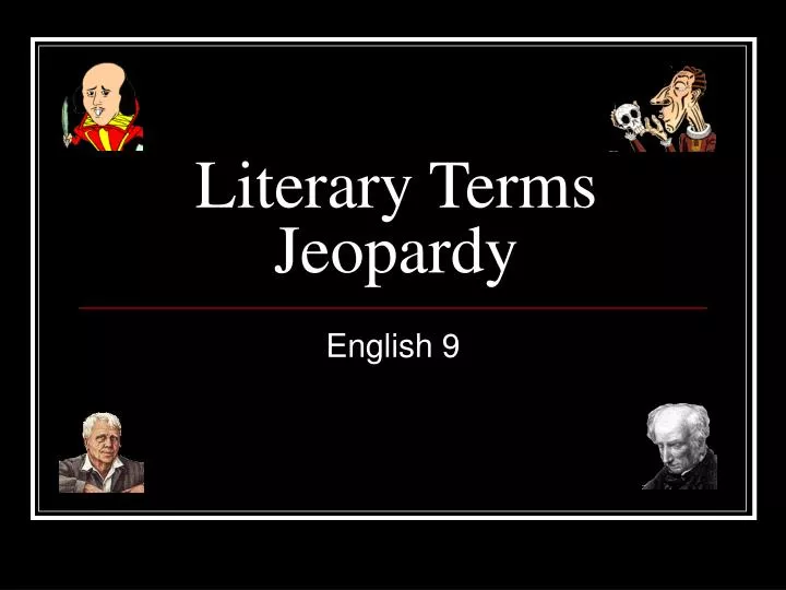 literary terms jeopardy n.