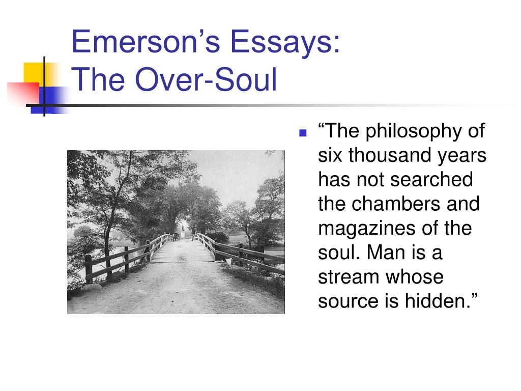 what is the summary of emerson's essay the over soul
