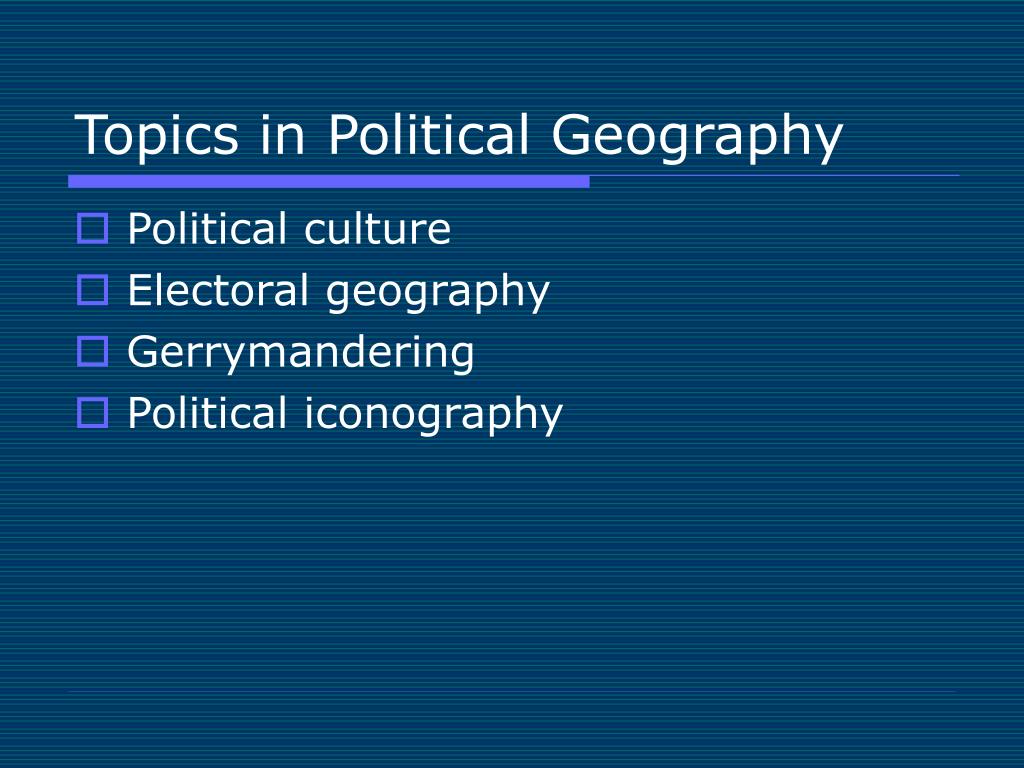 political geography thesis topics