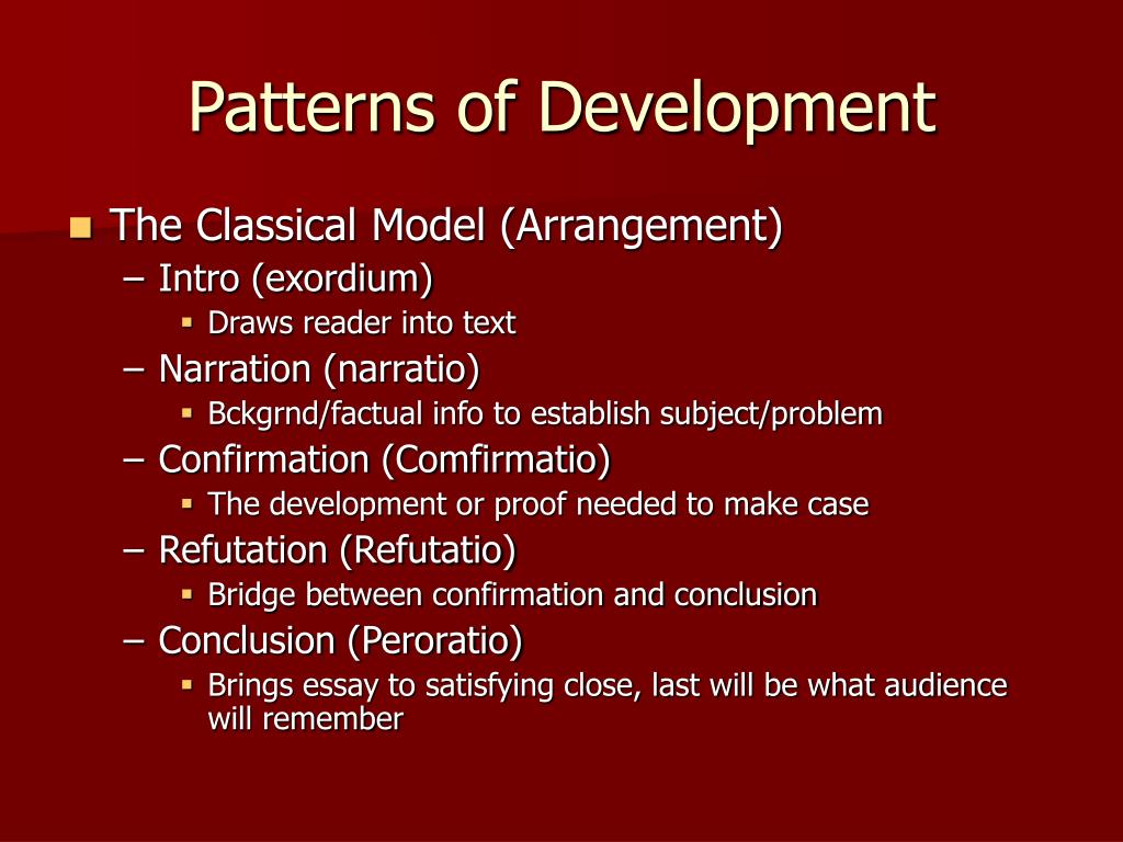 patterns of development thesis