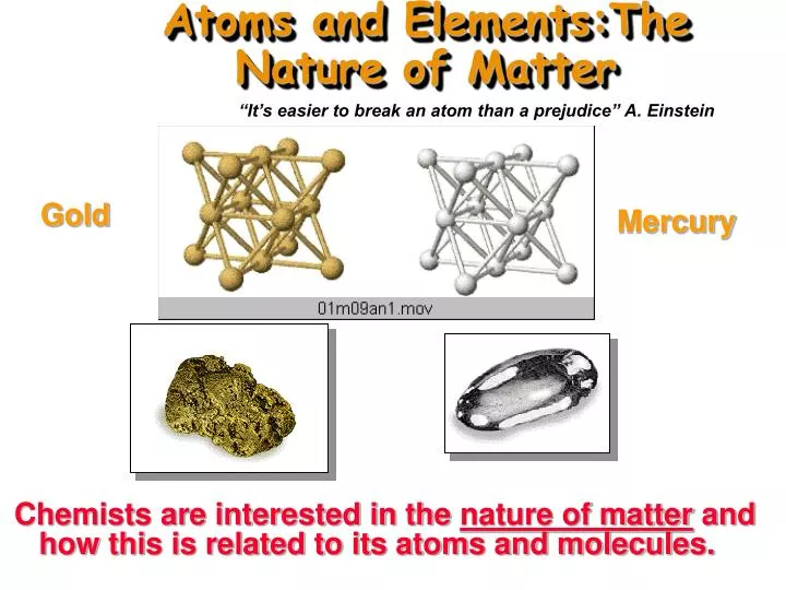 atoms and elements the nature of matter n.