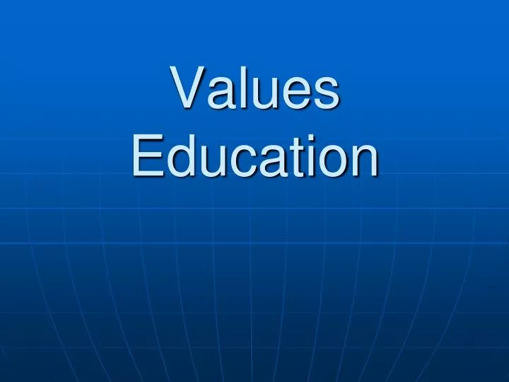 values education n.
