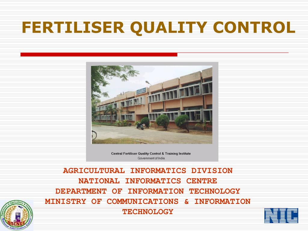 PPT FERTILISER QUALITY CONTROL PowerPoint Presentation, free download