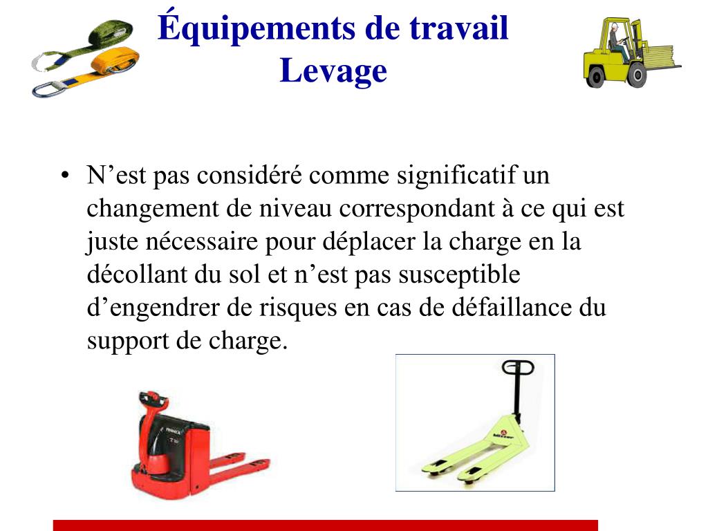 PPT - Équipements de travail Levage PowerPoint Presentation, free download  - ID:480089